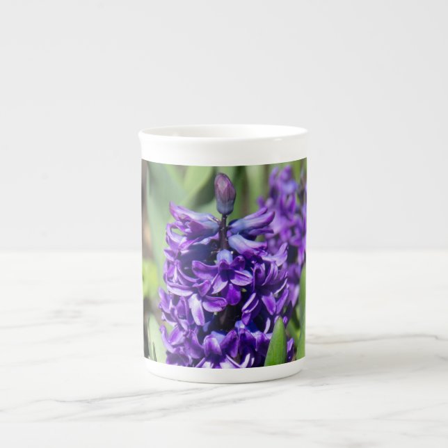 Blue Geocinth in spring    Bone China Mug (Front)