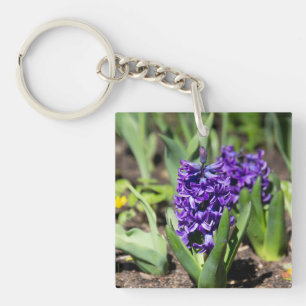 Blue Geocinth in spring   Key Ring