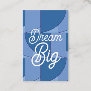 Blue Geometric Abstract Art Business Card