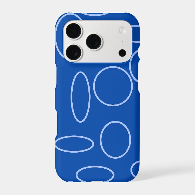 Blue Geometric Circles (Back)