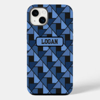 Blue Geometric Gift Phone / iPad case