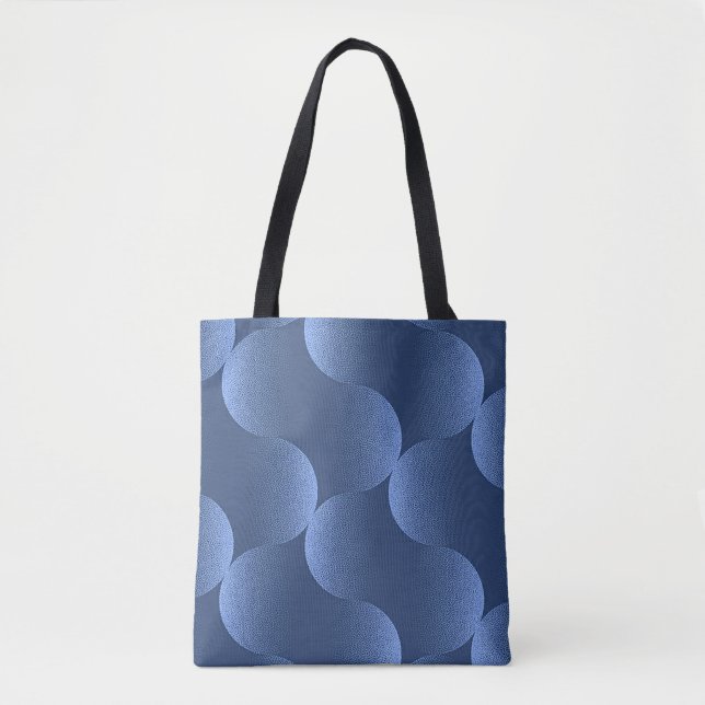 🔵 Blue Geometric Modern Minimal Gift Decor🔵 Tote Bag (Front)