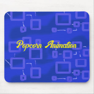Blue Geometric  Mouse Mat