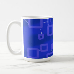 Blue Geometric Mug