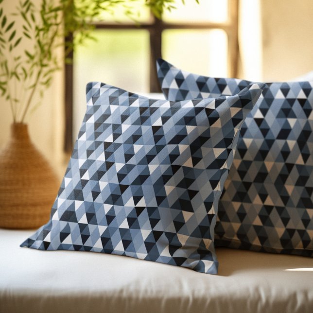 Blue Geometric Pattern Cushion (Creator Uploaded)