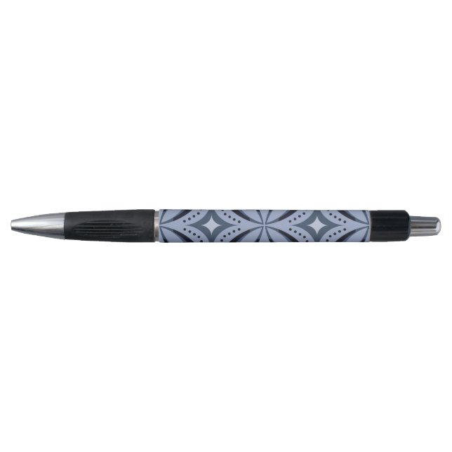 Blue Geometric Pattern Retro Style (Front)