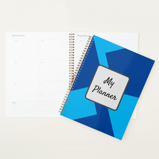Blue geometric planner (Display)