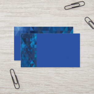 Blue Geometric Prism Business Cards