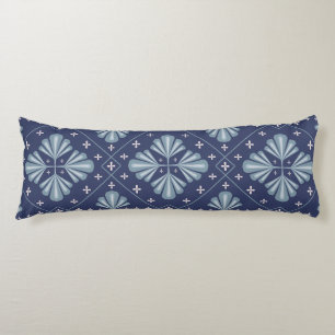 Blue Geometric shapes Pattern Body Cushion