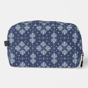 Blue Geometric shapes Pattern Dopp Kit