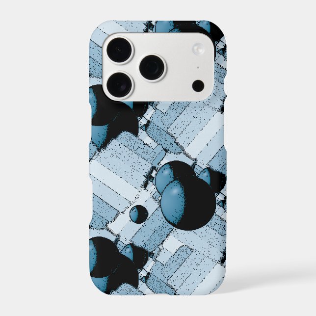 Blue Geometric Sphere (Back)