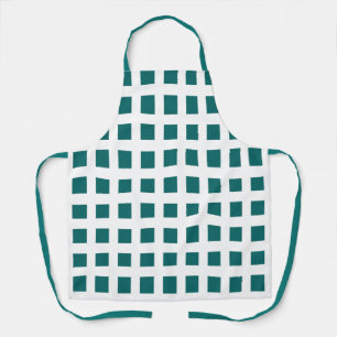 Blue Geometric Square Apron