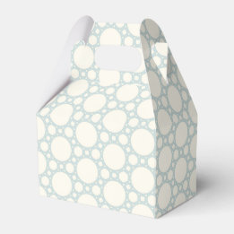 Blue Geometric Twins Party Favour Box