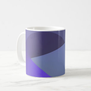 Blue Geometrical Abstract Angle Mug