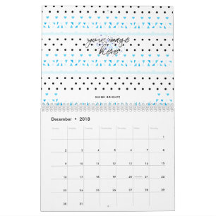 Blue Geometrics Calendar