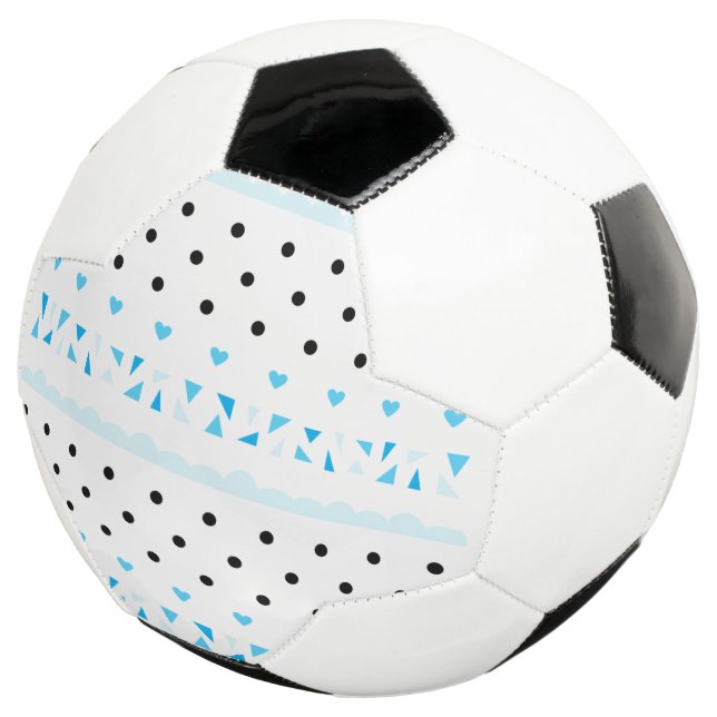 Blue Geometrics Football (Three Quarter)