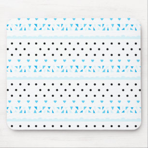 Blue Geometrics Mouse Mat