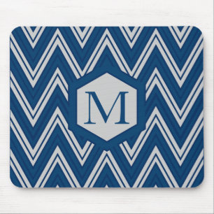 Blue Geometry Collection Mouse Mat