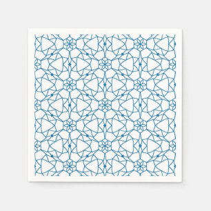 Blue Geometry  Napkin