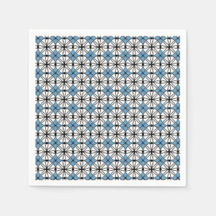 Blue Geometry Pattern Napkin