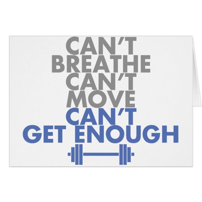 Blue "Get Enough" (Front Horizontal)