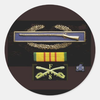 Blue Ghost Blues CIB Classic Round Sticker