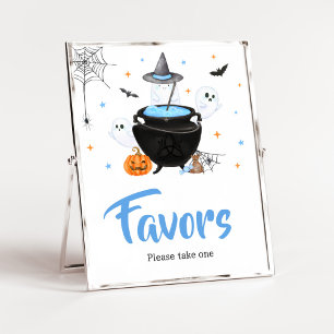 Blue Ghost Halloween Baby is Brewing Favours Poster