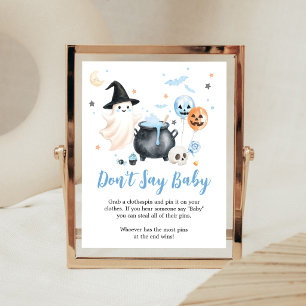 Blue Ghost Little Boo Don't Say Baby Sign