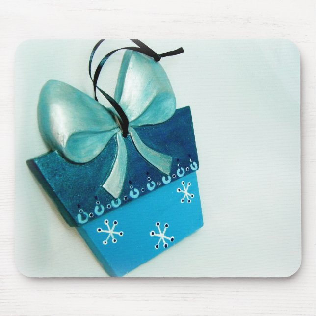 Blue Gift I Mouse Mat (Front)