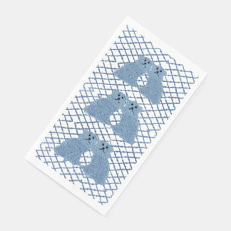 Blue Ginger Jars Staffordshire Dogs Paper Guest To Napkin