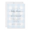 Blue Gingham Baby Shower Invitation