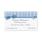 Blue Gingham Business Card