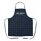 Blue gingham check grill master personalised