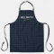 Blue gingham check grill master personalised