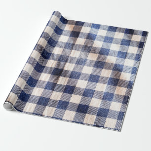 blue gingham cloth closeup, shirts fabric texture wrapping paper