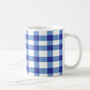 Blue Gingham Coffee Mug