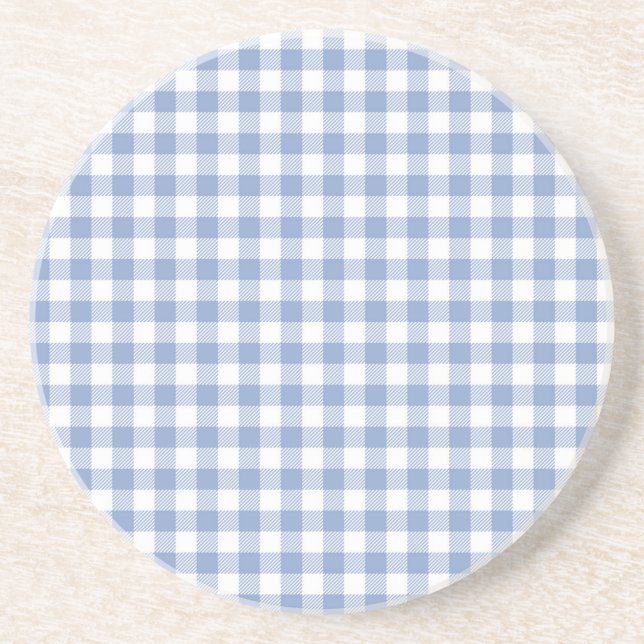 Blue Gingham Country Coaster (Front)