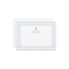 Blue Gingham Golden Retriever Baby Shower