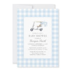 Blue Gingham Golf Baby Shower