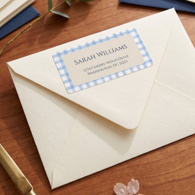 Blue Gingham  Label (Creator Uploaded)