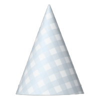 Blue Gingham Party Hat