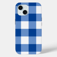 Blue gingham pattern