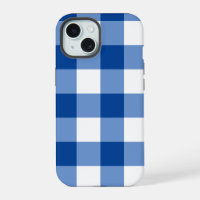 Blue gingham pattern