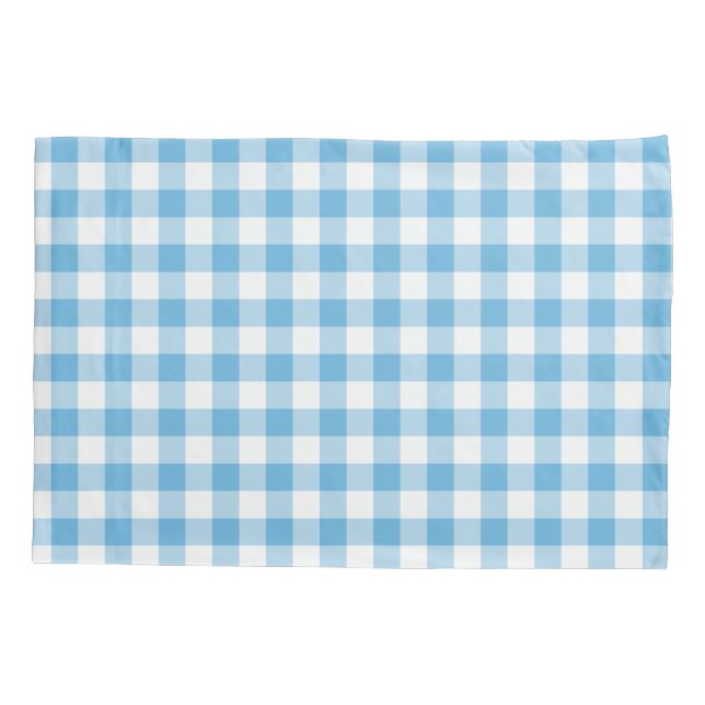 Blue Gingham Pillowcase (Back)