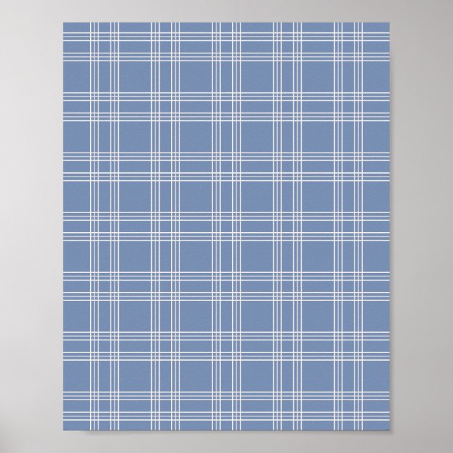 Blue Gingham Poster (Front)