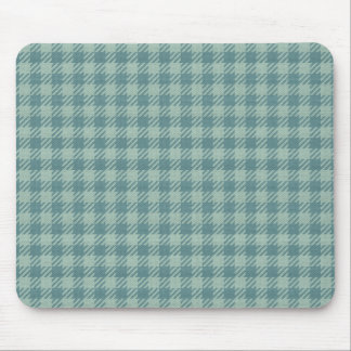 Blue Gingham Print Mouse Mat