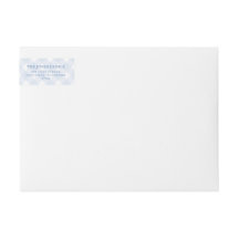 Blue Gingham Return Address Labels