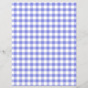 Blue Gingham Scrapbook Papers