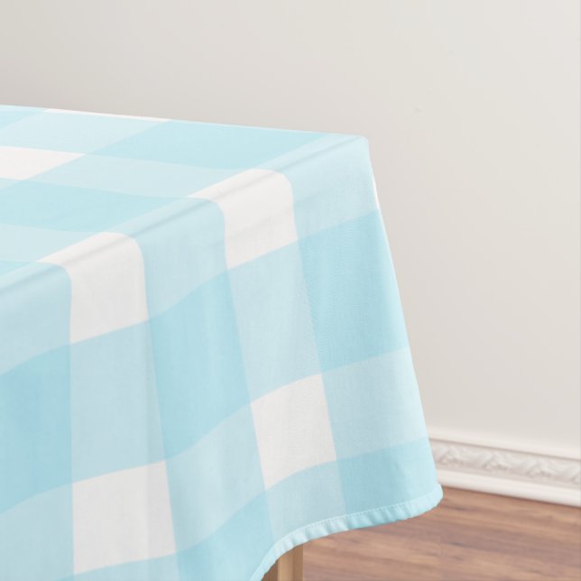 Blue Gingham Tablecloth (In Situ)