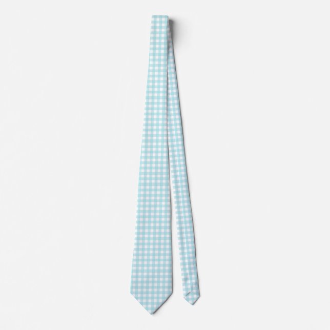 Blue Gingham Tie (Front)